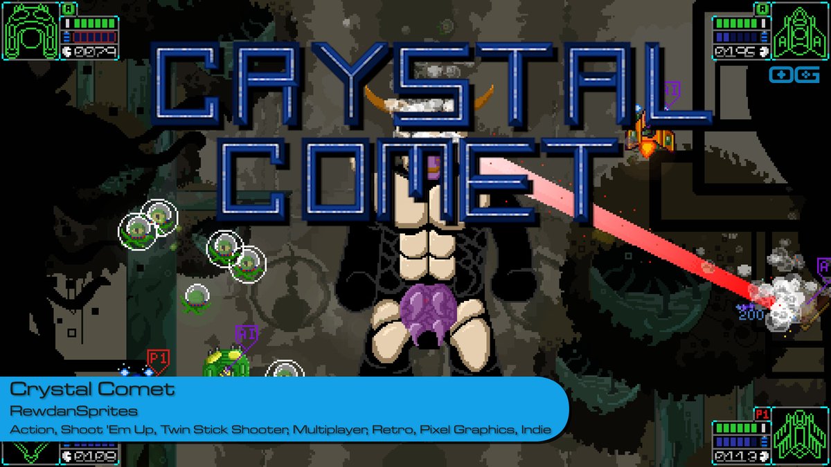 OG plays Crystal Comet!
youtube.com/watch?v=evO6JD…

Like &amp; Sub!

<a href="/RewdanSprites/">🎮 RewdanSprites 🎮</a>

#crystalcomet #shmup #twinstickshooter #multiplayer #retro #pixelart #IndieGameTrends #IndieWatch #IndieDev #GameDev #IndieGameDev #IndieGame #IndieGames #Gameplay #letsplay #gaming #steamnextfest