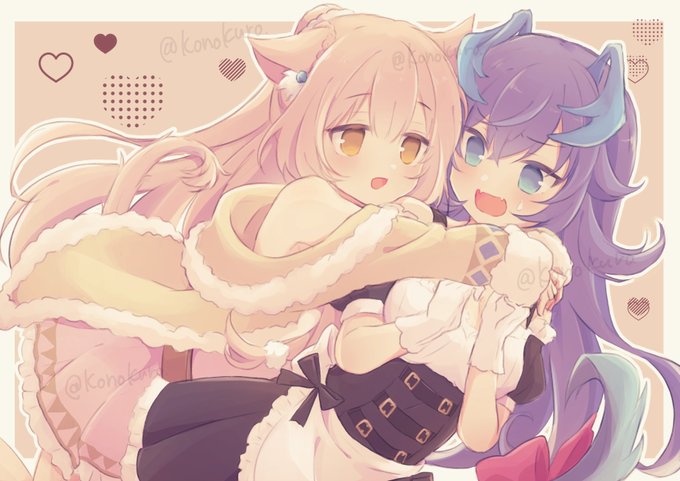 ジュエリー・ナイツ・アルカディア メアとルクリナ🐈🐉
(Commission) 