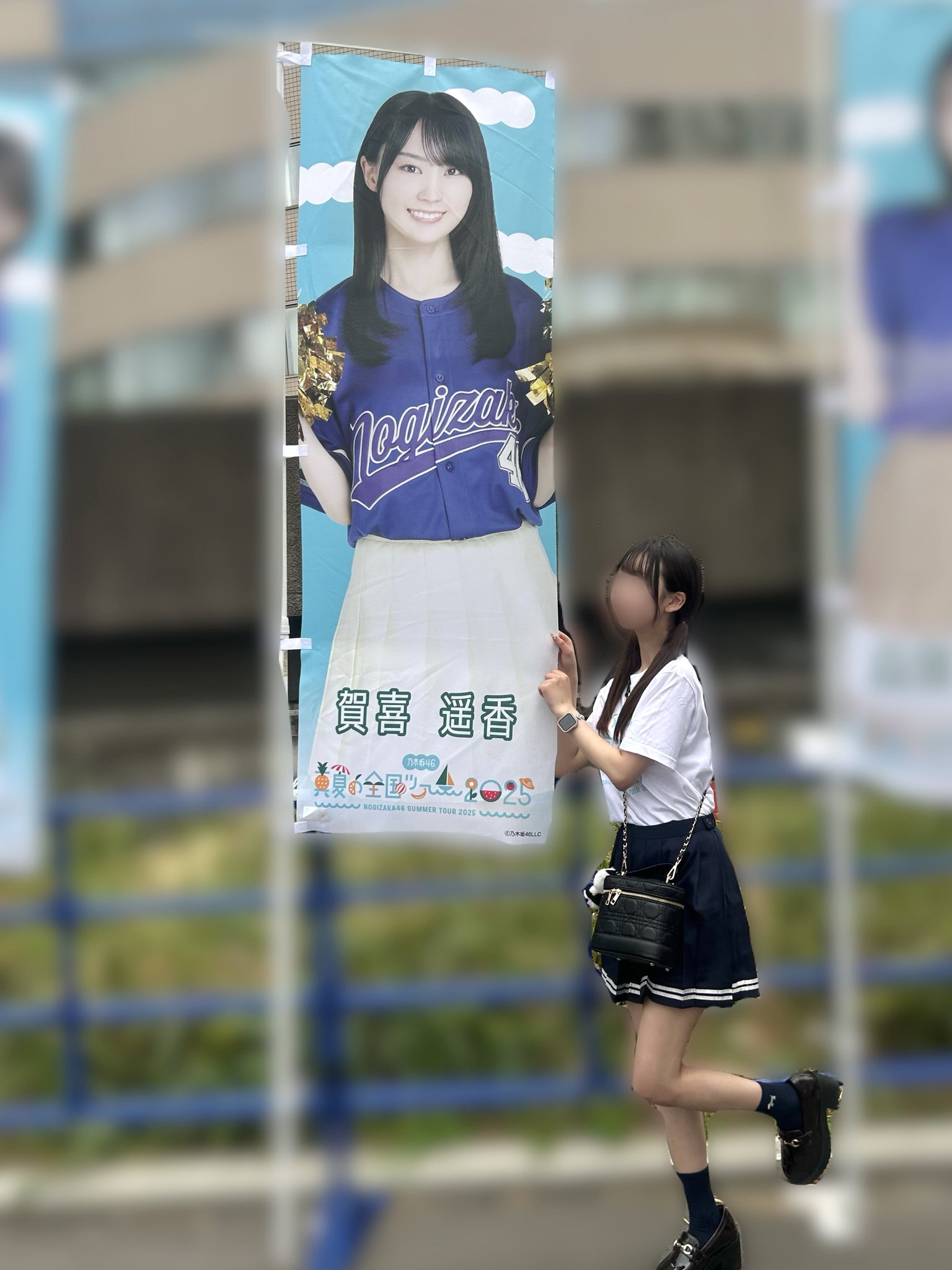 賀喜遥香 真夏の全国ツアー2025 Tシャツ 北海道ver. フリルミニスカ 乃木坂46 2025 Tシャツ 北海道ver 賀喜遥香さん ヒキ - メルカリ