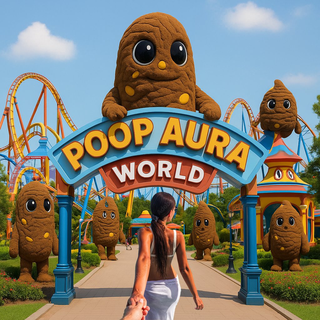 Caved and took my girl to Poop Aura World.