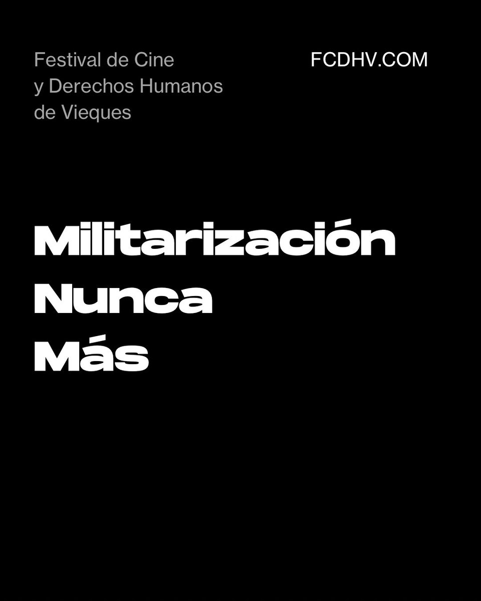 FCDHVieques's tweet photo. 🌿✊ En Puerto Rico, y muy especialmente en Vieques, decimos NO a la remilitarización. Las huellas de la ocupación militar aún marcan a nuestro pueblo: contaminación, enfermedad y pérdida de tierras. https://t.co/CPh59JX0sf