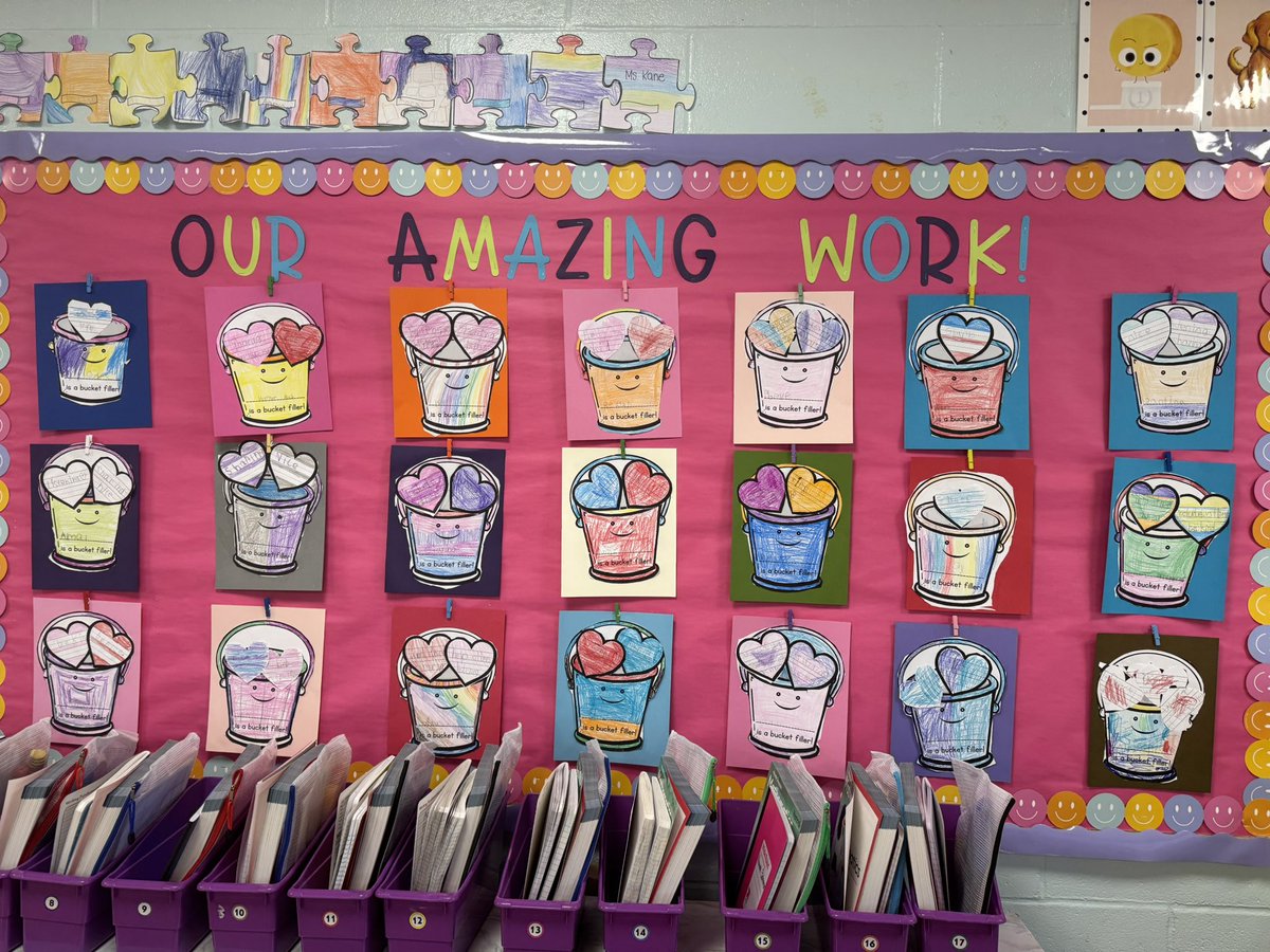 MsKane_SEM's tweet photo. Kindness is spreading in room 115! After reading “Have You Filled a Bucket Today?” we brainstormed how to be a bucket filler. Then, we created our own buckets to share ways on how to fill our friends buckets! @SEM_Dalers https://t.co/K6arXifL9j