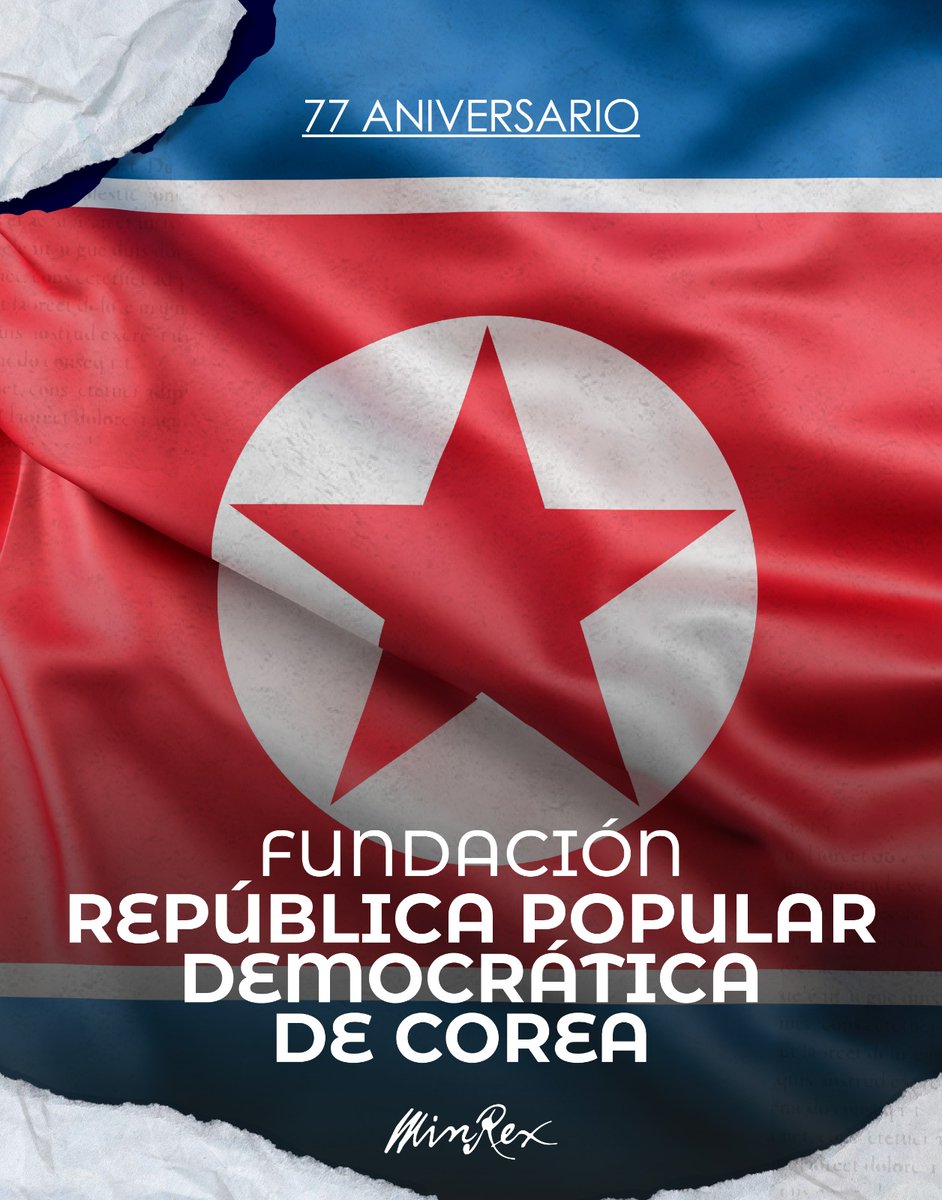 CubaMINREX's tweet image. En ocasión de celebrarse hoy la Fiesta Nacional de la República Popular Democrática de #Corea, #Cuba extiende cordiales felicitaciones al pueblo y gobierno de ese país y reafirma su voluntad de continuar fortaleciendo los vínculos de amistad y cooperación entre nuestros pueblos.