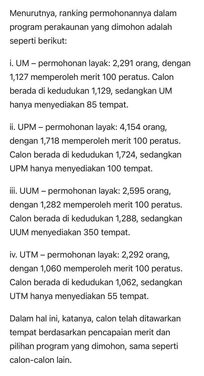 KPT siap keluarkan ranking Edward Wong ni dalam permohonan UPU. This should humble him down and pengajaran buat MCA utk cerdik sket nk menunggang 

Parent pun kene stop obsess nak anak masuk ‘certain’ top universities (sng nk humble brag). Fokus je pada kursus. Nanti master,