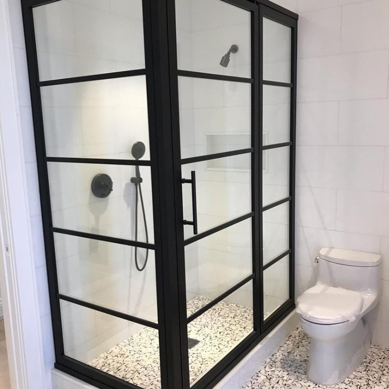 DividedStyle's tweet photo. Ordinary glass is out. Meet the shower door that transforms bathrooms.