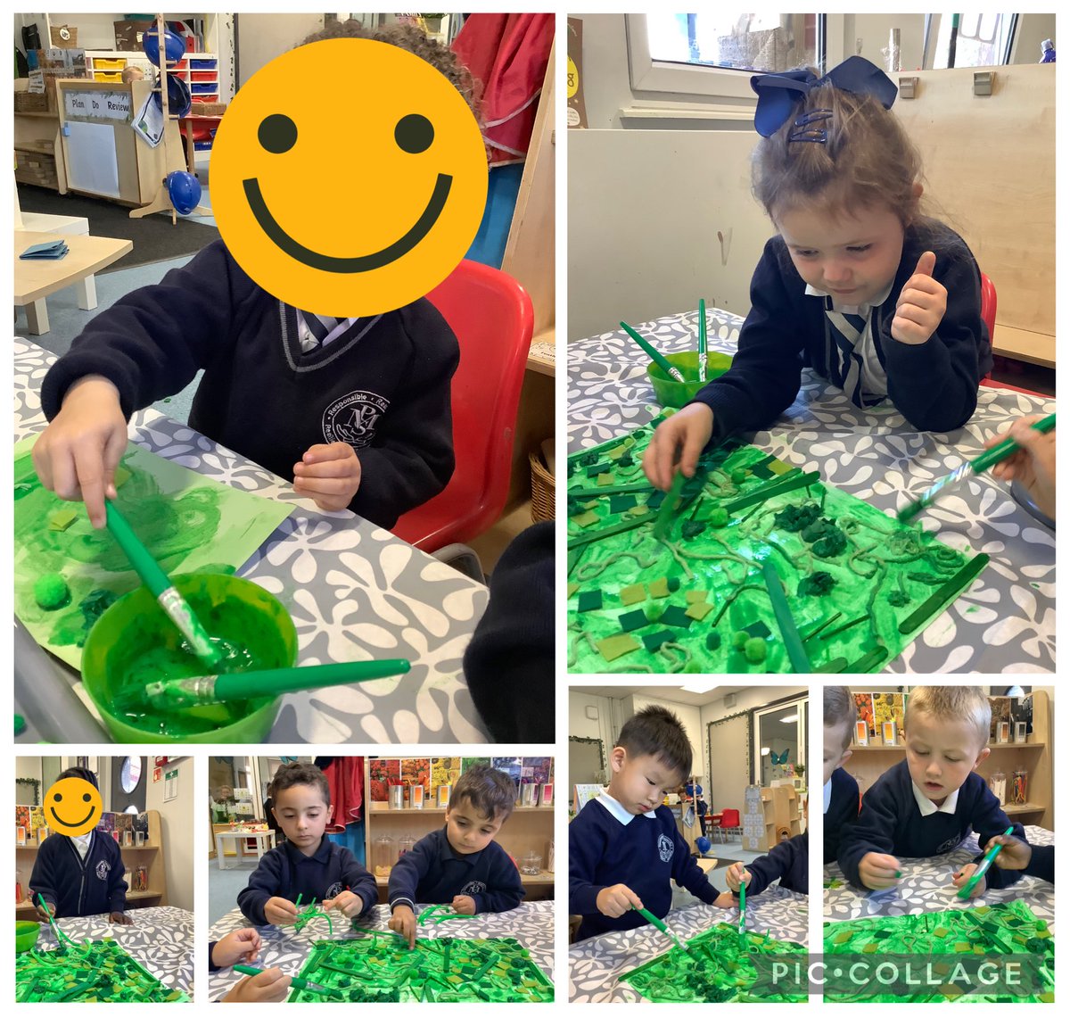 Receptionmonksd's tweet image. 🌈 Today #ClassR3 explored emotions through the story Conker the Chameleon. 
💚 Green symbolizes calm, quiet, peaceful feelings, like a gentle breeze through the trees.
#EmotionalLiteracy #MindfulMoments