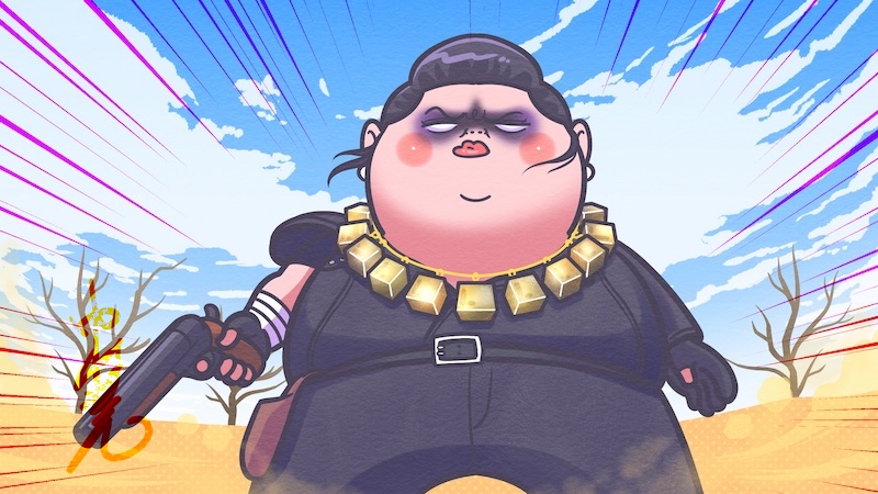 SatoruNakamuLab's tweet image. 放送中の　#マツコの知らない世界「鉱物の世界」で担当させて頂いたイラストです。マッドマックス風の鉱物巻いたマツコさん。鉱物敷き詰めた洗面所で踊りまくるマツコさん。