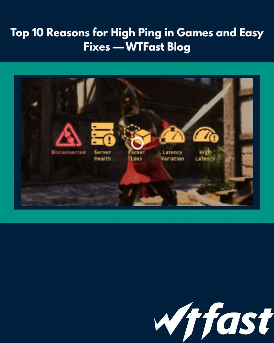 wtfast's tweet image. Top 10 Reasons for High Ping in Games and Easy Fixes — WTFast Blog

blog.wtfast.com/blog/cnwlszv12… 

Lag Free Gaming Starts with WTFast Free Trial:
wtfa.st/LagFree 

#WTFast #LowerPing #GamingCommunity #WTFastBlog