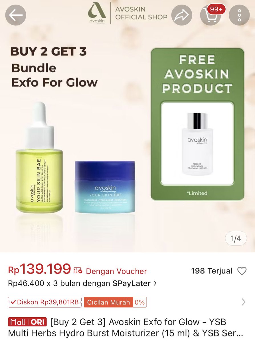 MINVO MAU CHECKOUT-IN GRATIS BUAT 2 SAHABAT AVO!🤑🛍️

Ayo spill screenshot wishlist produk Avoskin yang ada di keranjang belanja kamu, terus jangan lupa ❤️ &amp; 🔁!

Buruan ya, MinVo mau cari 2 pemenangnya malam ini mumpung masih 9.9 SALE😙💗👇
shopee.co.id/avoskinofficia…