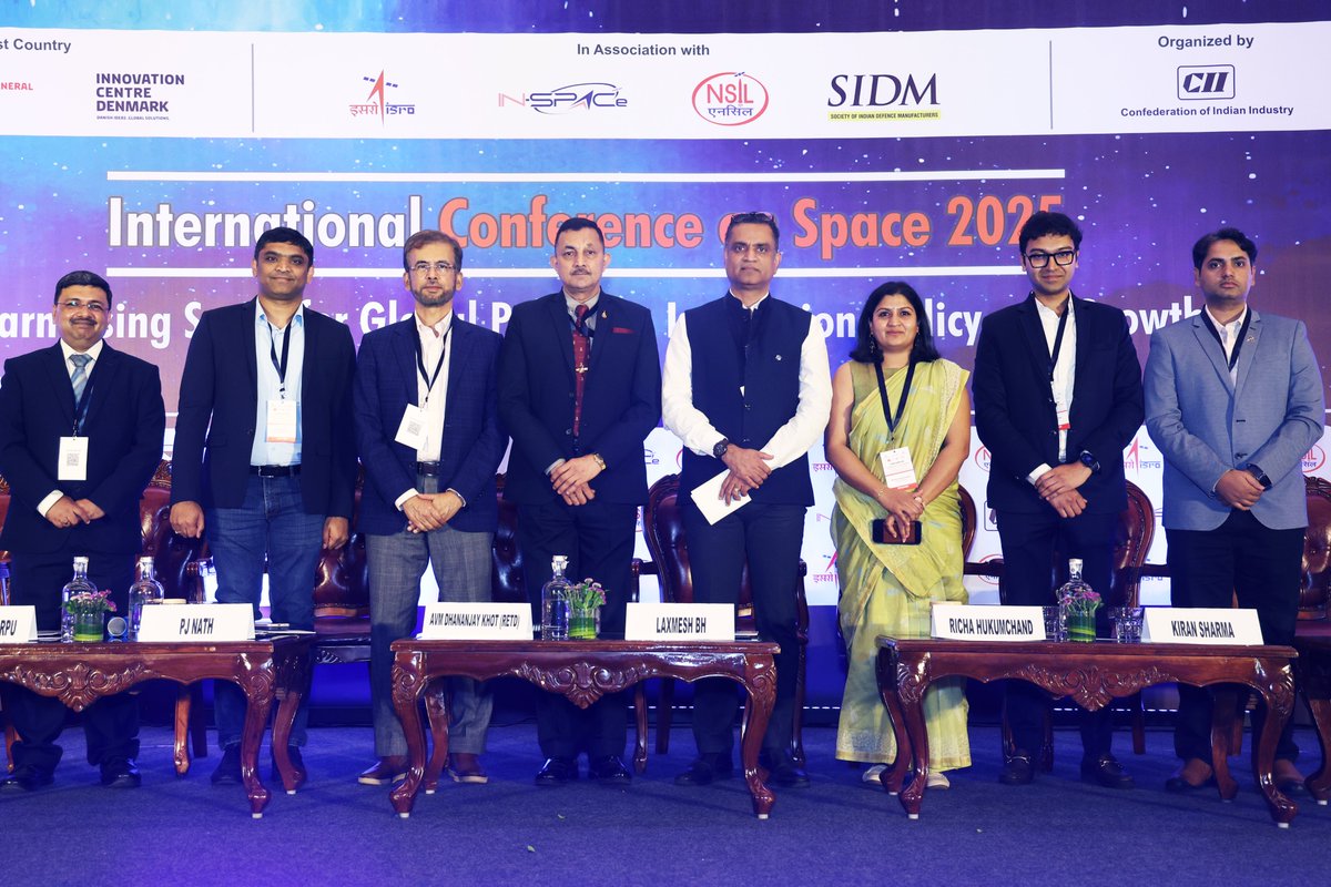 space42ai's tweet image. At the Confederation of Indian Industry (CII) Conference on Space 2025, Dr. Prashanth Marpu, Chief Technology Officer of Smart Solutions at Space42, joined a panel of industry leaders to discuss the private sector’s role in accelerating the commercial #spaceecosystem.​

The…