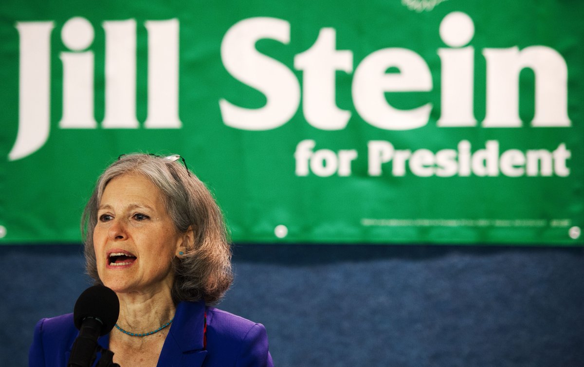 Jill Stein officially declares her candidacy for the presidential nomination of the Green Party