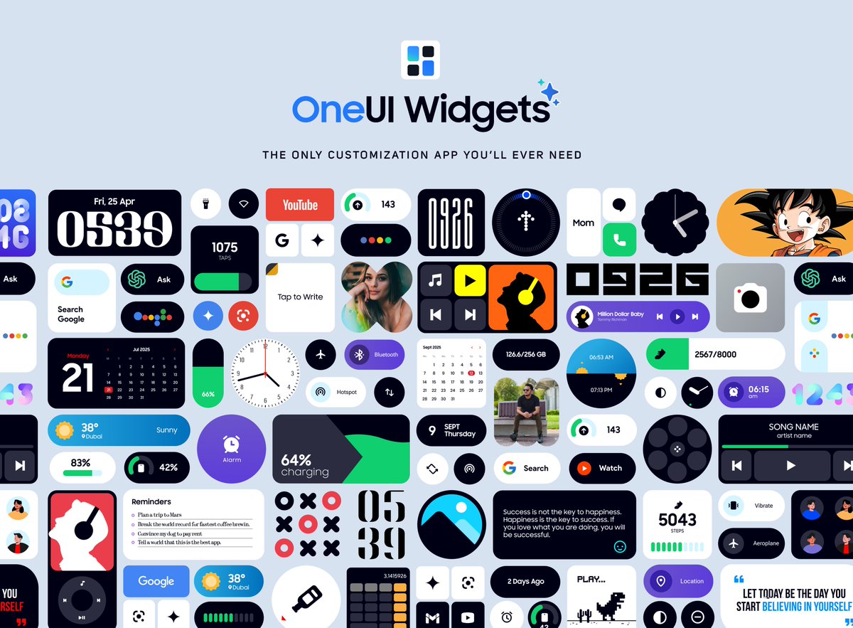 Papers_app's tweet image. OneUI Widgets for any Android Device. 🔥
No kwgt or any third-party app required —just tap to add on Homescreen!
Download here ➡️ play.google.com/store/apps/det…
@justnewdesigns