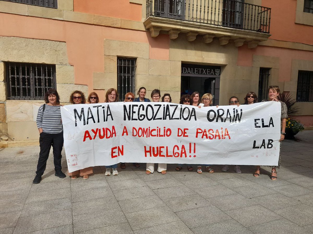 ‼️ Pasaiako etxez-etxeko zerbitzuko rebalariek salatu dute Matia-Goxara enpresak bere onurarako erabili nahi dituela <a href="/pasaiakoudala/">Pasaiako Udala</a>|ren hobekuntzak.

📢 Platilla egoera oso prekarioan dago, eta 2026ko hitzarmenerako baldintzak hobetzea eskatzen du.

🔗 labur.eus/orzlgnms