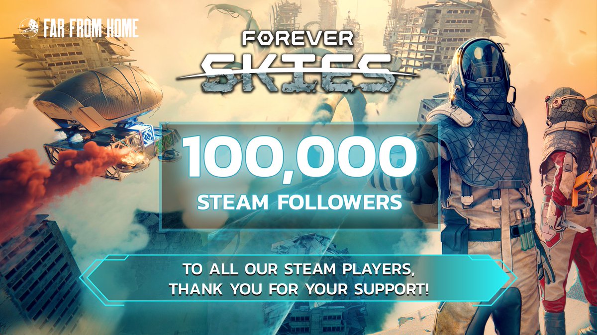 🎉🎉We reached a new milestone over the weekend on Steam

✅Achievement Unlocked: 100K Followers!

🙌Thank you to our community for your amazing continued support 🙌