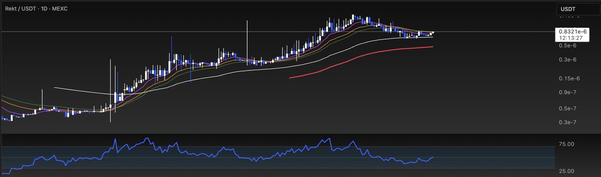 $REKT is poised for a $1B market cap.

Breaking out of the 12/25 EMA convergence.

I'm betting big on <a href="/osf_rekt/">OSF</a> to scale REKT to new highs.