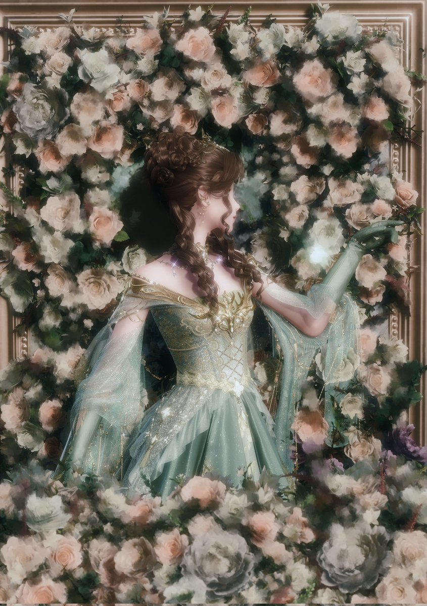 Visited <a href="/bewitchvd/">rae ✦</a> island to take pics with her beautiful flower frame 🫶🩷