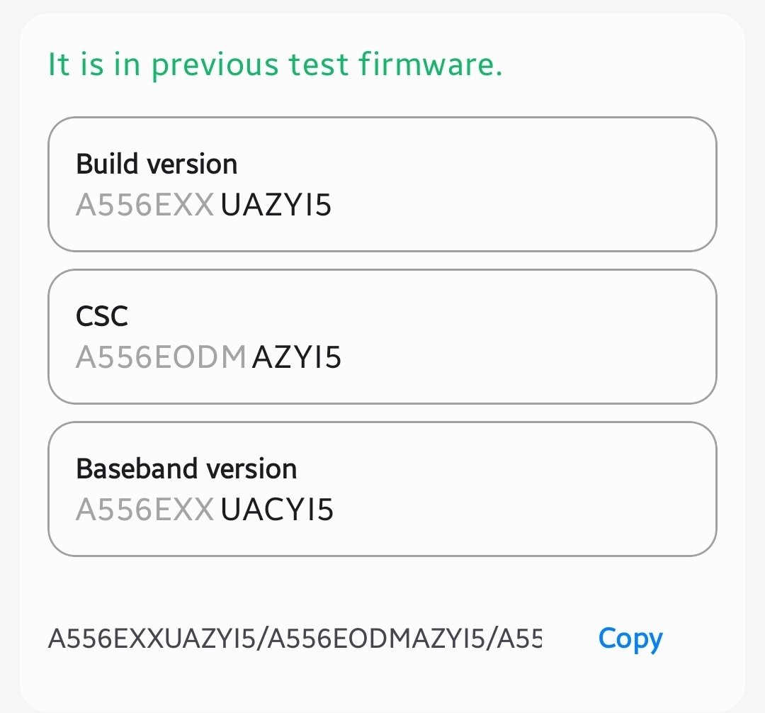 Koram_Akhilesh's tweet image. Galaxy A55 new OneUI8 beta build spotted on server ❗

ZYI4 -&amp;gt; ZYI5

Build info:
A556EXXUAZYI5/A556EODMAZYI5/A556EXXUACYI5
#OneUI8beta #OneUI8 #GalaxyA55 #Samsung