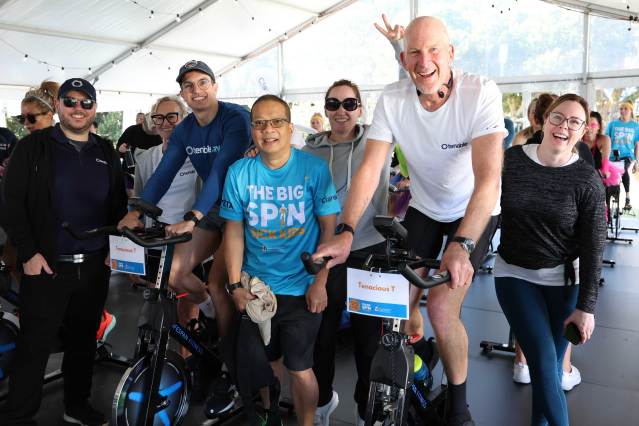 Trej0Jass's tweet image. Our Sydney team took on The Big Spin, an epic 12-hour spin bike challenge. Together, we raised over AU$15,000 for Ronald McDonald House Charities Australia! A massive thank you to everyone who rode, donated, and cheered us on. #WhatWeDoMatters #OneTenable