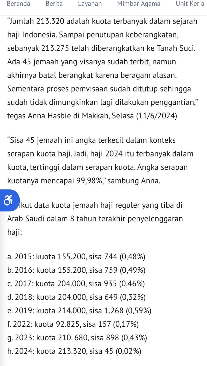 MellisA_An's tweet image. Apa benar pembagian kuota tambahan haji 2024 secara 50:50 antara reguler dan khusus telah merugikan 8.400 jamaah reguler?apa bnr kebijakan itu membuat jamaah batal berangkat??
Isu ini ramai diperbincangkan, tapi mari kita bedah dengan data resmi dan logika teknis.