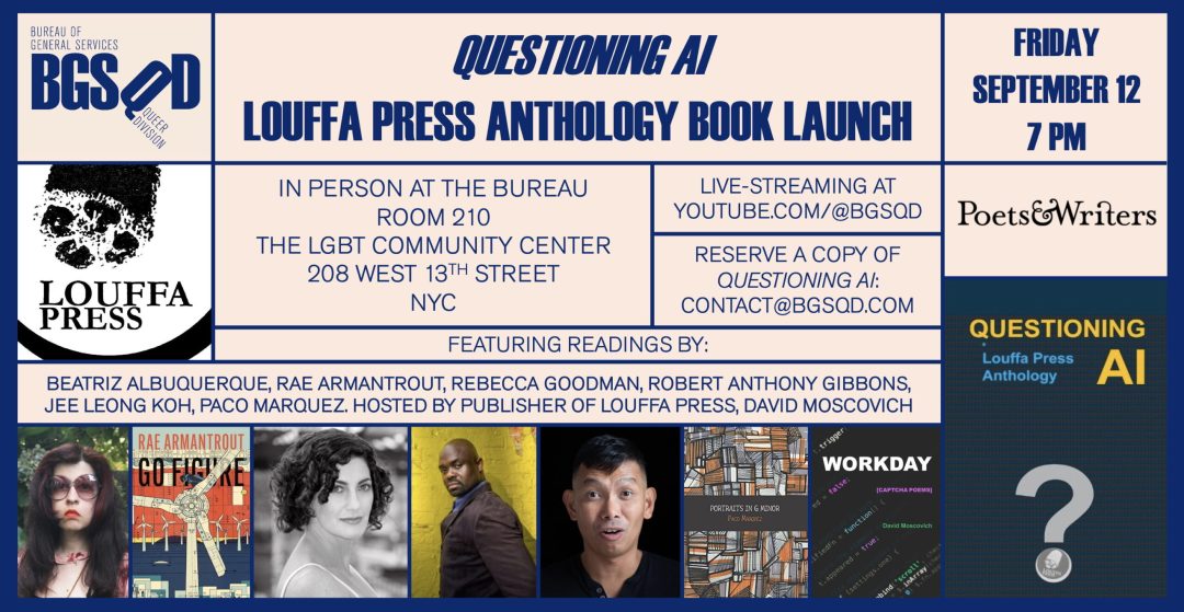 davidmoscovich's tweet photo. FRIDAY! Celebrate the launch of the newest Louffa Press publication -- first 50 copies include a "DIRTEE EDITION" print by Louffa Press. Available at NYC's friendliest queer bookstore, BGSQD. Games and prizes! 
#NYU #bookstagram #NYCEvents #LGBTQCommunity #LGBTQCommunity https://t.co/qxQSGJ23sR