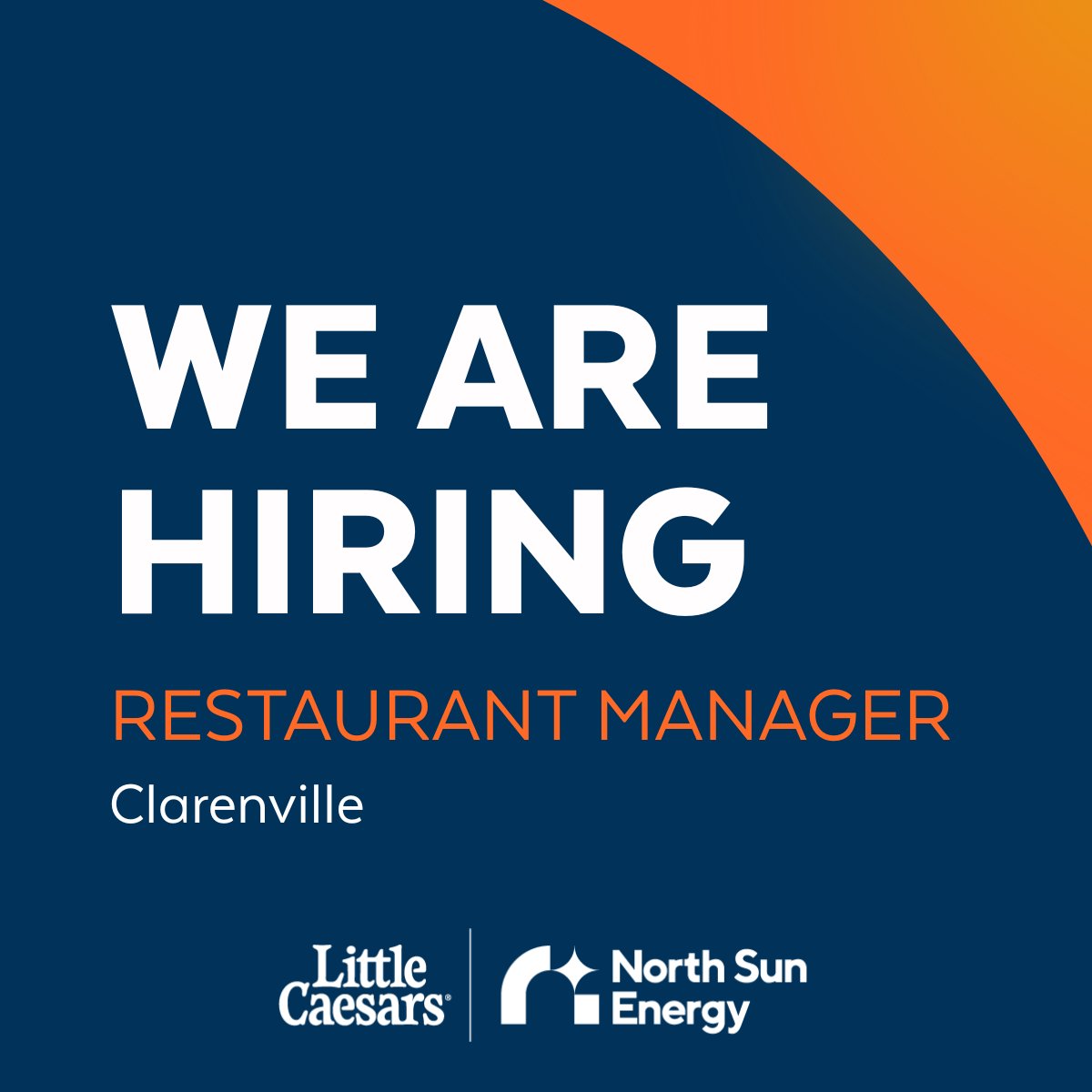 Orange_Store's tweet image. North Sun Energy is currently looking for a Little Caesars Restaurant Manager to join our team in Clarenville. Ready to bring your energy and enthusiasm to our awesome team? Learn more here: ca.indeed.com/viewjob?jk=492…