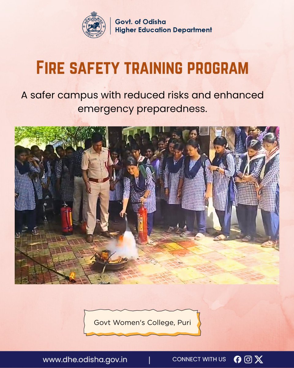Building a safer campus environment by reducing risks, strengthening safety measures, and enhancing emergency preparedness to ensure the well-being of every student and staff member.

#highereducation #NSS #FireSafety
