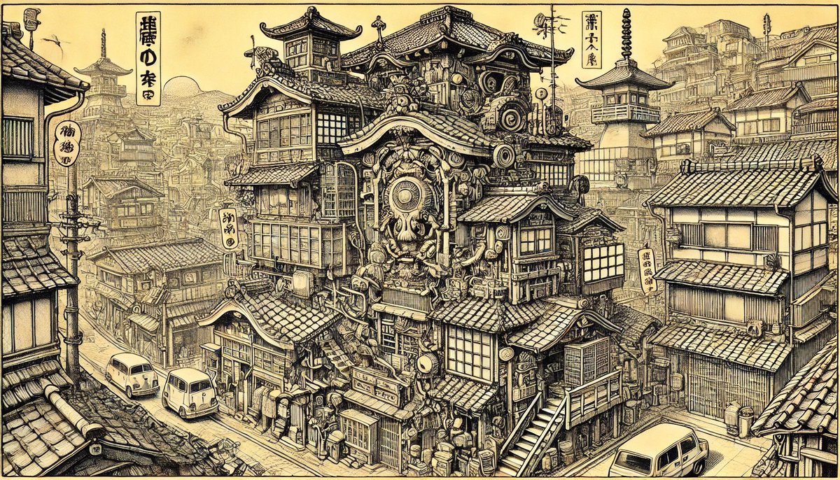 TechModula's tweet image. モノクロっぽいのもいいね
#AI空想建築 #DALLE #ChatGPT