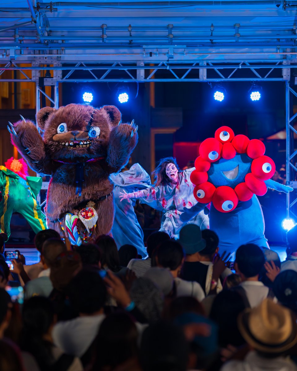 ◤￣￣￣￣￣￣￣￣￣￣ ミャクミャクがハミクマと #SOBADゾンビデ