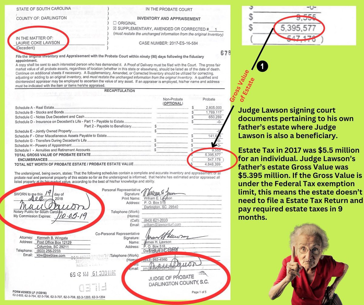 “Ohhhhh Marvin!!!! Keep Reading 😎 A Judge can’t legally self-serve as BOTH Beneficiary &amp; decision-maker—yet a family member’s multi-million $ estate stayed local, under the radar &amp; under Fed Tax Exemption. Integrity? Not in #Darlington #Probate