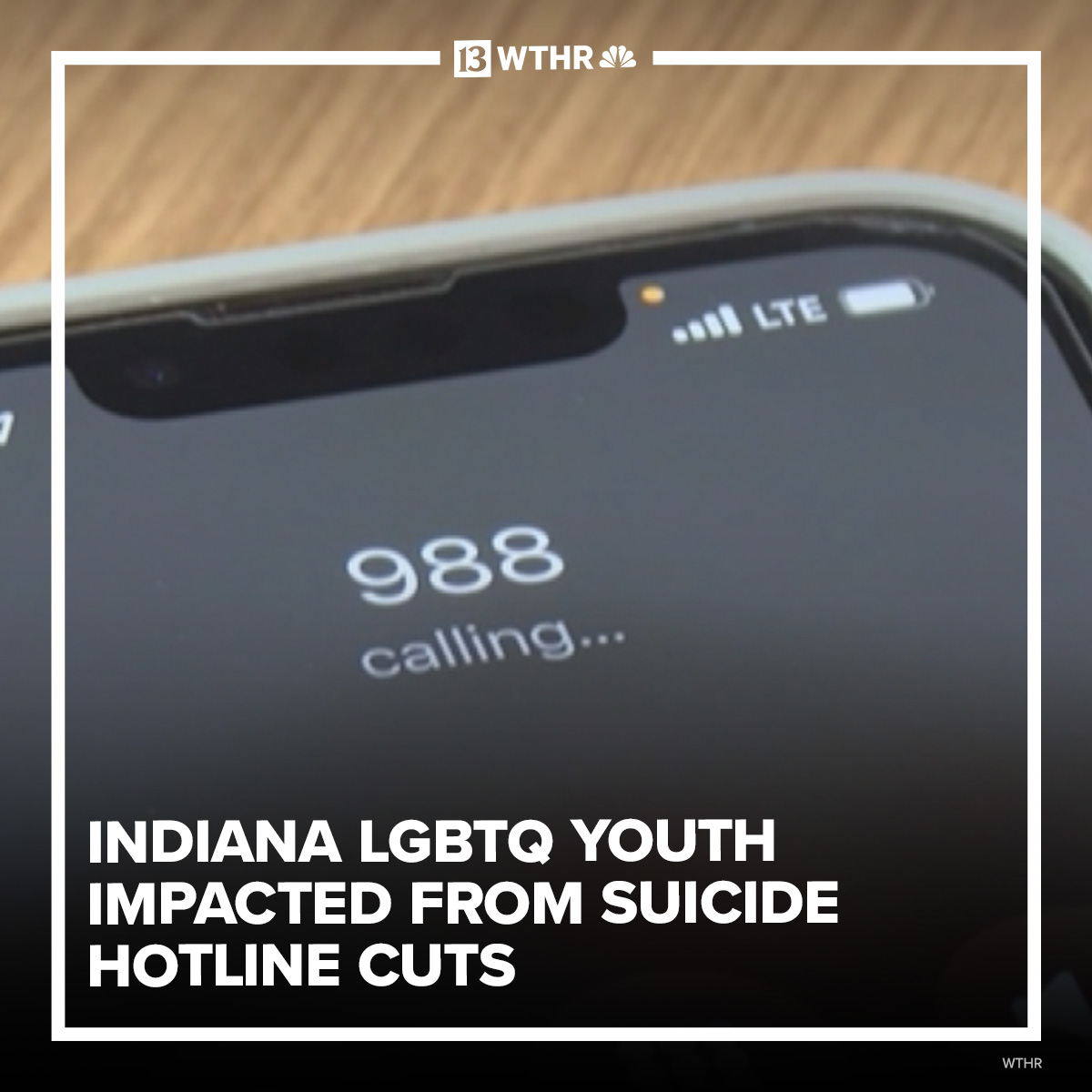 The phone number 988 is one someone can call or text when their deepest, darkest thoughts have them contemplating life. But in July, the Department of Health and Human Services decided to cut "Option 3" — a specific line to help LGBTQ youth.
 
MORE: wthr.com/article/news/l…