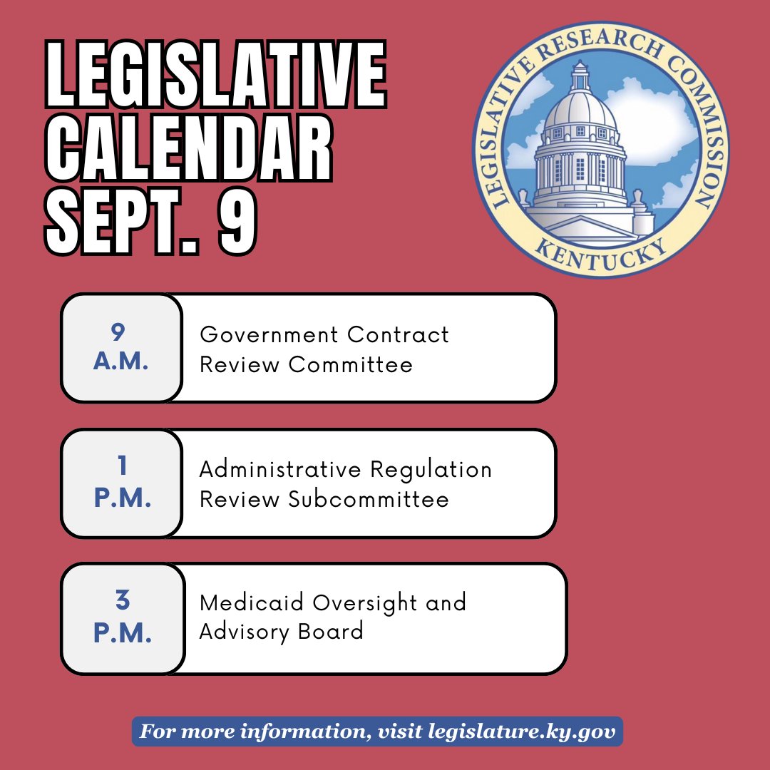 Kentucky Legislative Research Commission tweet media