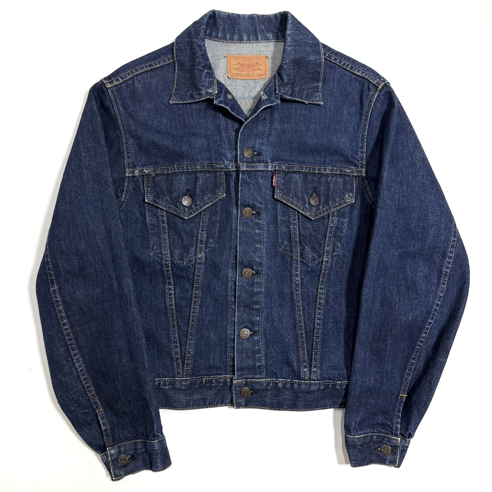 60's Levi's 557 70505 Wネーム期　デニムジャケット 50's Levi's 557BXX ギャラパッチ デニムジャケット 表記(10