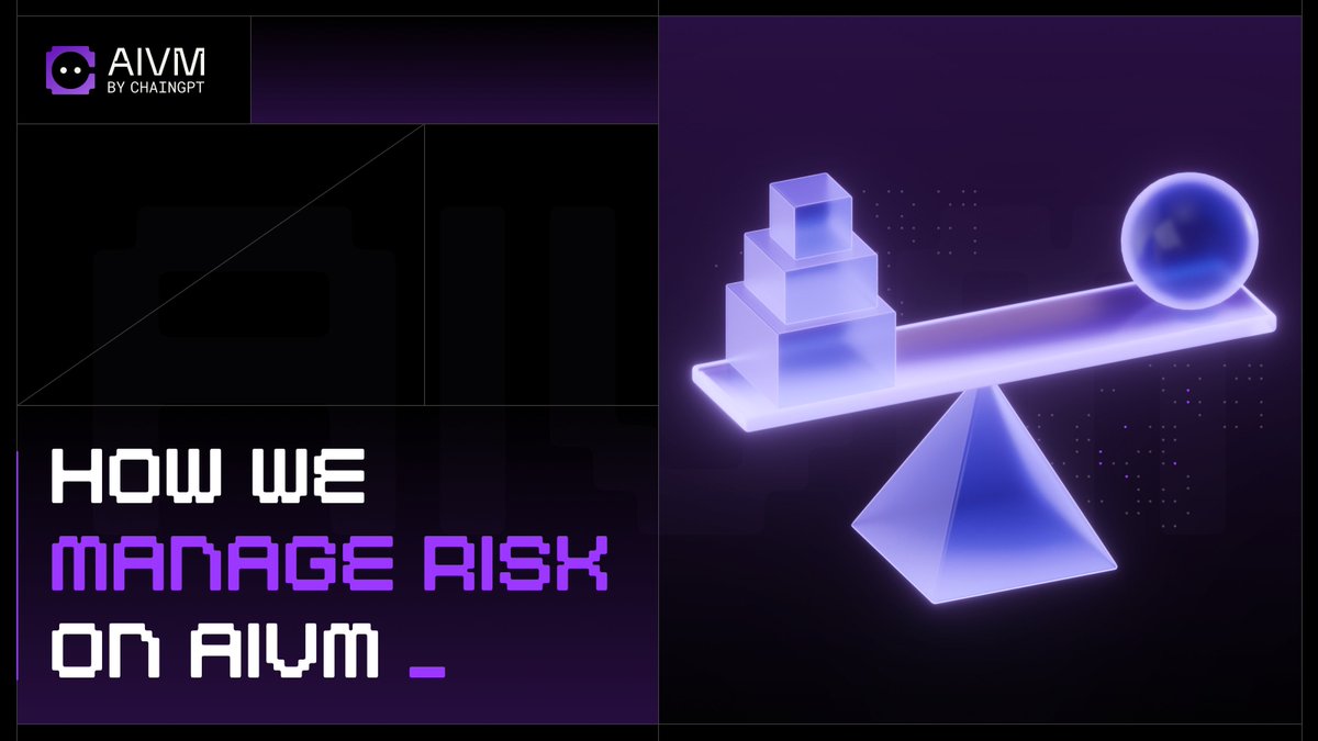 Chain_GPT's tweet photo. AI infrastructure fails when risk is ignored. We’ve engineered safeguards at every layer of AIVM. Our Layer 1 is resilient under the toughest of pressures.

Check out the white-paper:
➡ https://t.co/rGO4PDid6x

Now here’s how AIVM risk mitigation works ⤵