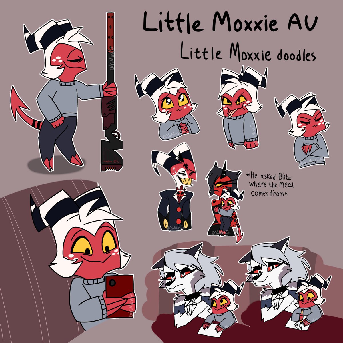 Little Moxxie doodles

Yes, this AU is back! 

#HelluvaBoss #HelluvaBossMoxxie