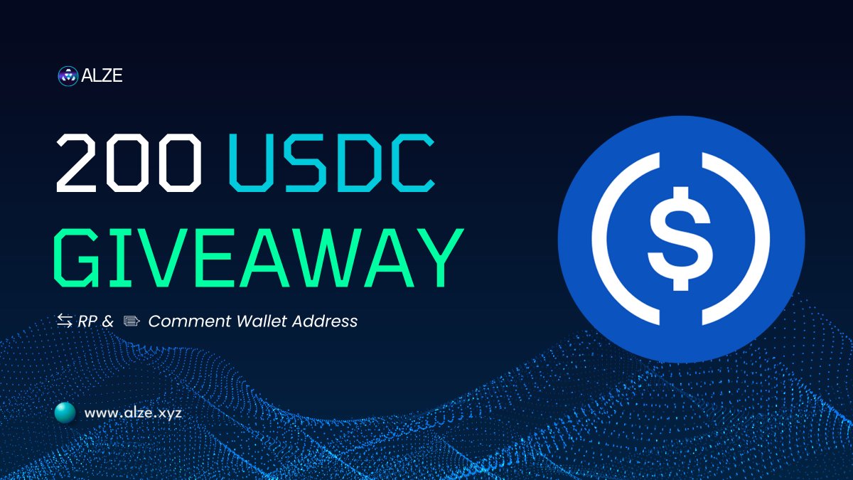 0xAlze's tweet image. 200 USDC GIVEAWAY! 🔥

👉Fill the Form: docs.google.com/forms/d/e/1FAI…