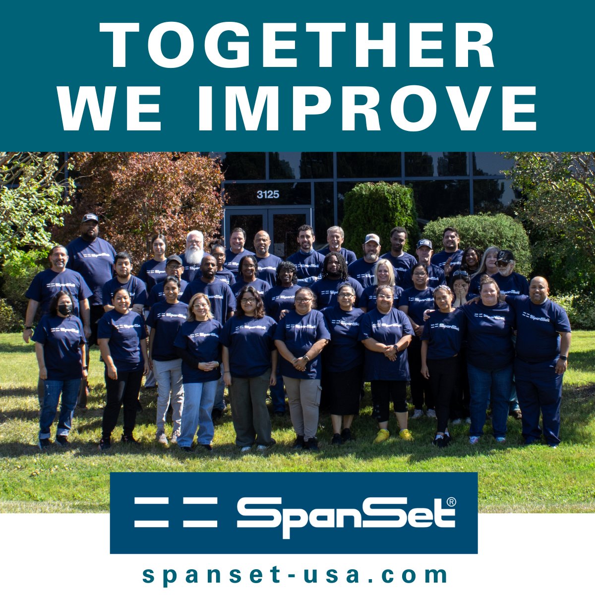 SpanSet_USA's tweet image. Together WE Improve

At SpanSet, our people are our strength. Our new shirts say it best: Together WE Improve. It’s a promise. We keep growing, learning, and supporting each other so we can deliver the quality and reliability our customers trust.

#TrustTheExperts #SpanSet