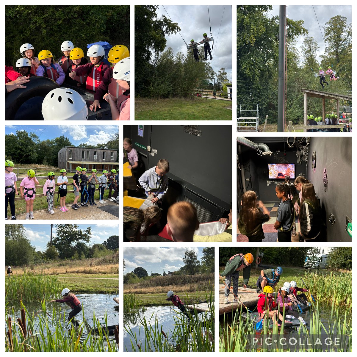 An AMAZING morning at Robinwood today. Our teams have done rock climbing, raft building and giant swing just to name a few! 🚣‍♀️🧗‍♂️
