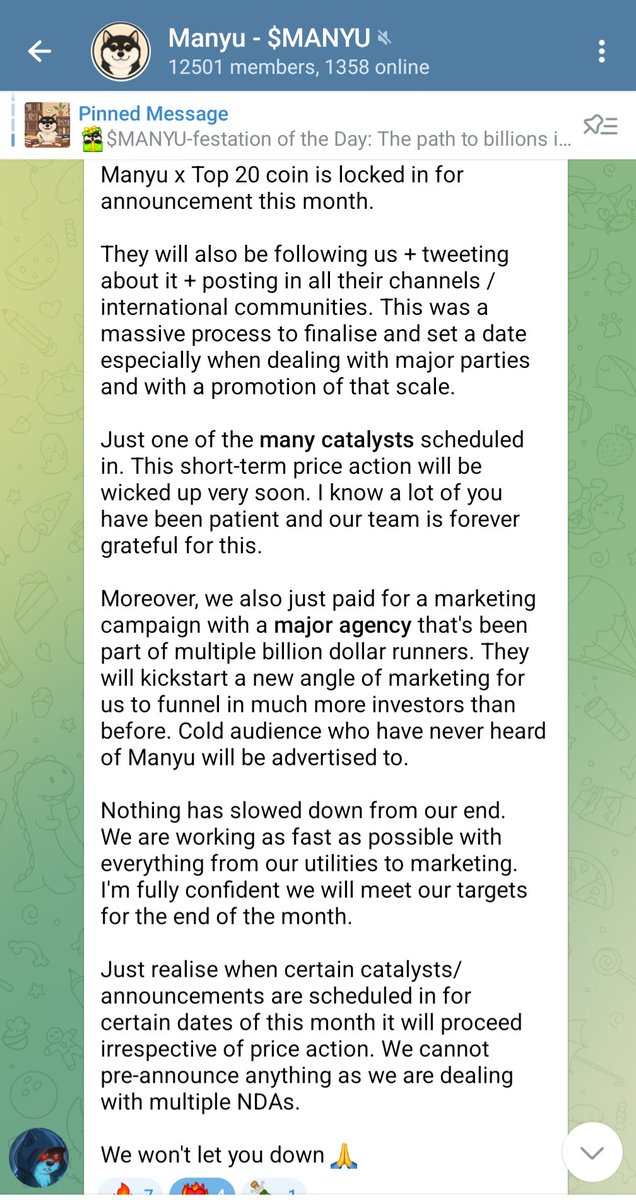 Our team is a GEM 💎 
IF THEY SAID THEY WILL DO IT!
DIAMOND HANDS 💎🙌🚀 WILL BE REWARDED!
Buckle up guys!
$MANYU TO THE MOON 🌚🌚🌚