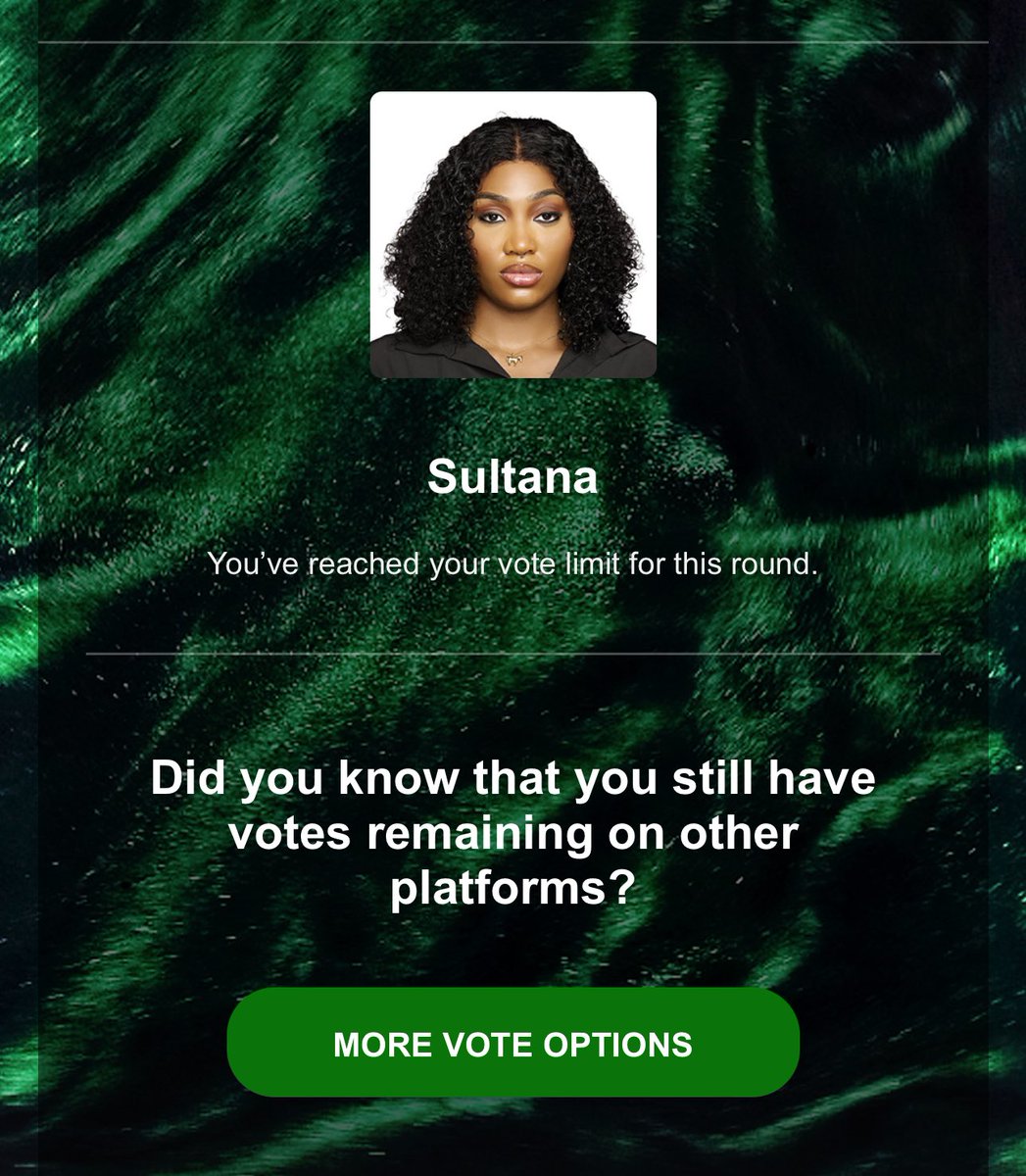 bgails1's tweet photo. Let’s vote guys …#SultanaFarida https://t.co/TFCjp8NjF2