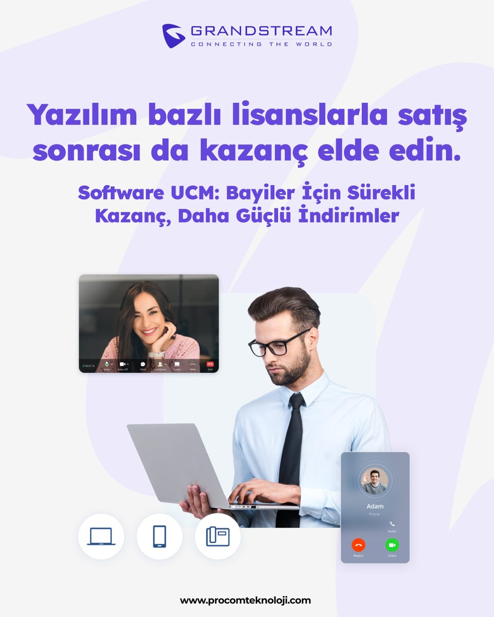 procomiletisim's tweet image. Software UCM: Bayiler İçin Sürekli Kazanç, 
Daha Güçlü İndirimler

Grandstream Networks
#Grandstream #SoftwareUCM #Birleşikİletişim #VoIP #IPTelefon #BulutÇözümleri