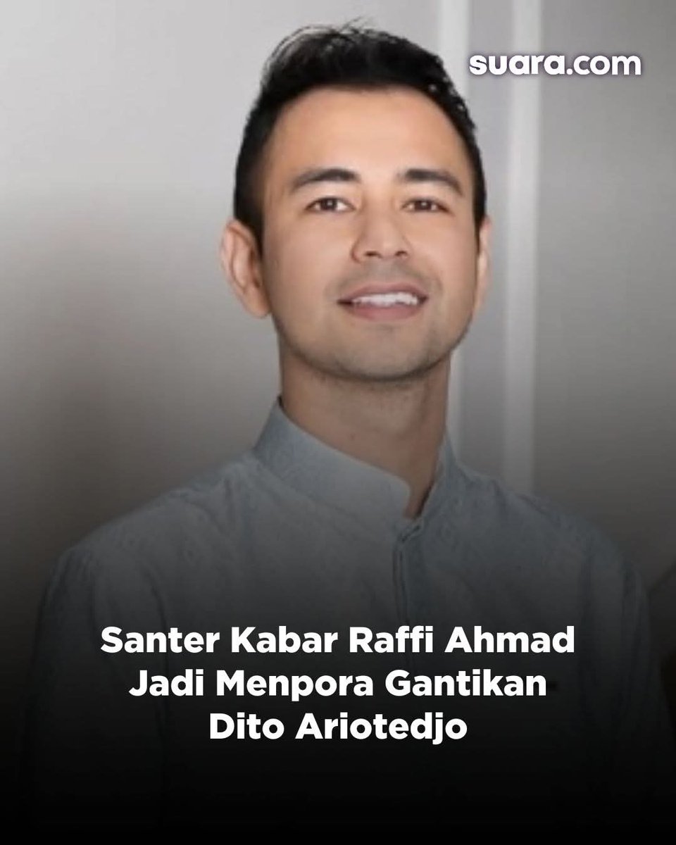 dayanproject's tweet image. Artis Raffi Ahmad dikabarkan akan menjabat sebagai Menteri Pemuda dan Olahraga (Menpora) dalam Kabinet Merah Putih menggantikan Dito Ariotedjo yang terkena dampak reshuffle, Senin (8/9/2025).
#rafiahmad #menpora #reshuffle #reshufflekabinet #artis  #olahraga #politik #politics