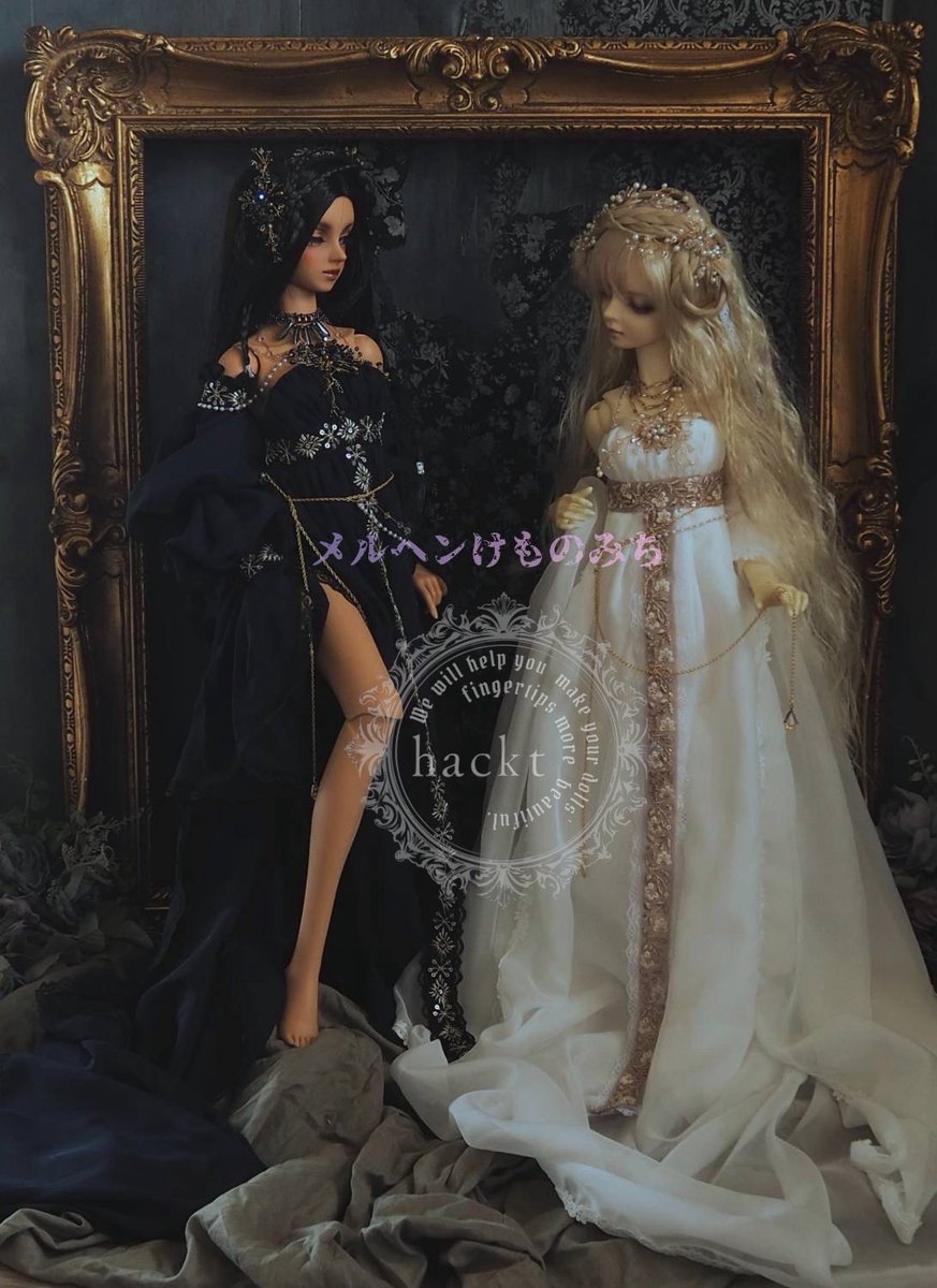 Satoru_Hackt's tweet photo. ドルパ大阪でお迎え先が決まらなかった
ゆるコラボ品２種をヤフオクへ出品しました
よろしくお願いします

スーパードルフィー　アウトフィット　メルヘンけものみち × hackt ゆるこらぼ第二弾　Nyx × Thanatos
https://t.co/Z8jubd0t1U
Leucothea(レウコテア）×デビュタント 
https://t.co/YSOUqtK1zP https://t.co/aqe8WdRRQs