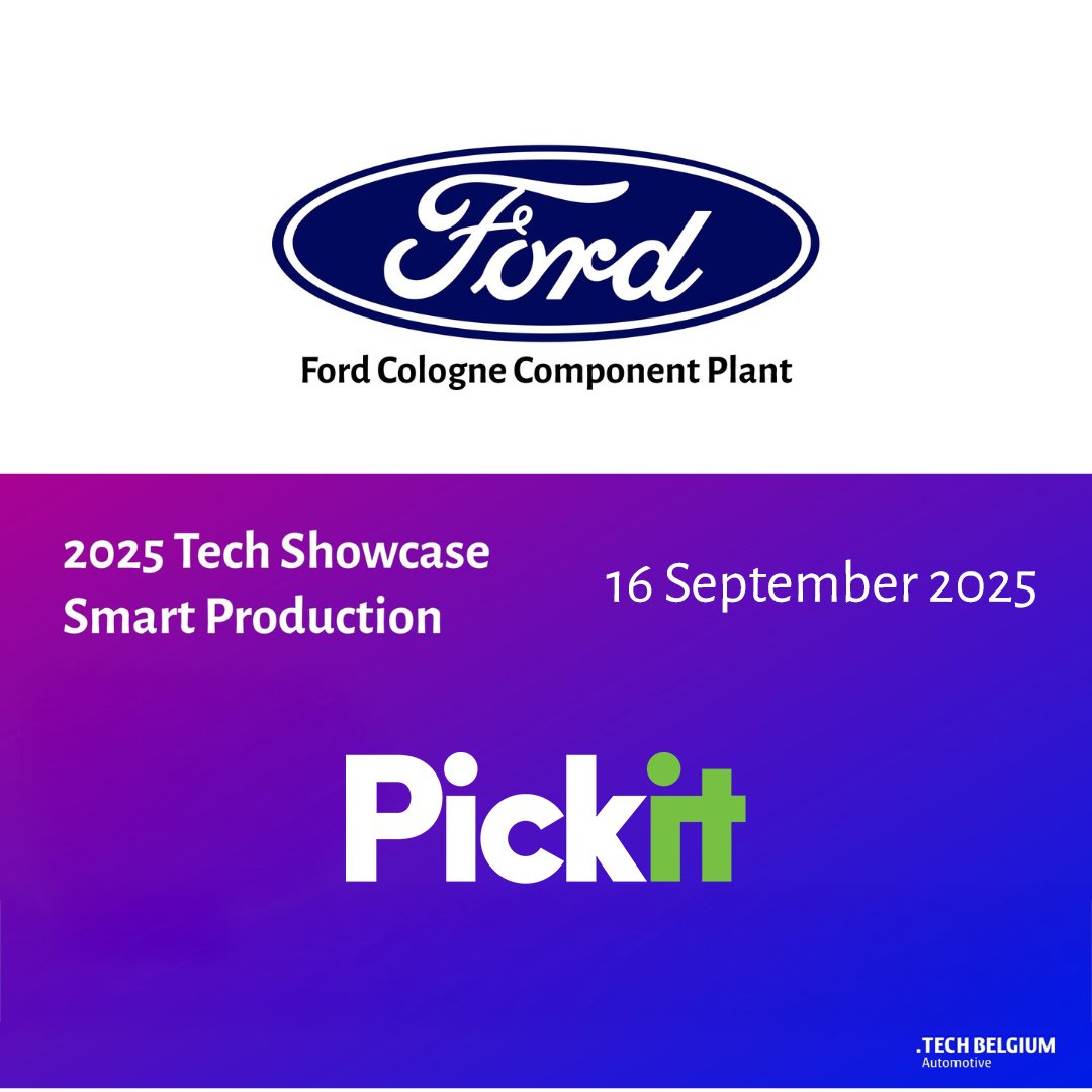 🚘🤖 Pickit 3D is thrilled to be one of the selected companies to take part in the Tech Showcase on Smart Production at the Ford Motor Company Cologne Component Plant on September 16, 2025.