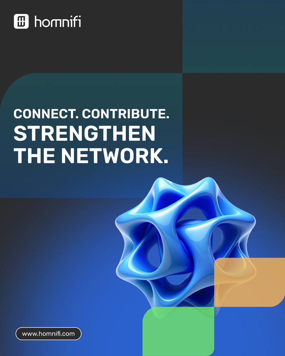 homnifi's tweet image. Whether you’re running hardware, building applications, or exploring Web3 for the first time — every contribution helps make Homnifi’s decentralized infrastructure stronger and more resilient.

#Homnifi #Web3Infrastructure #DecentralizedNetwork #FutureOfWeb3
