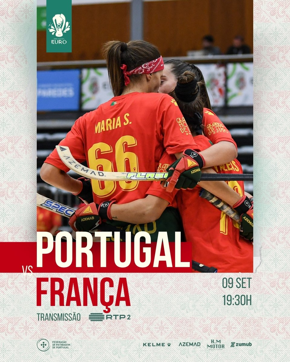 OficialFPP's tweet photo. 🇵🇹 𝗠𝗮𝘁𝗰𝗵𝗱𝗮𝘆
𝗣𝗼𝗿𝘁𝘂𝗴𝗮𝗹 x França
⌚️ 19h30 | 📺 RTP2
#PortugalPorMais
#PortugalSobreRodas #HóqueiEmPatins #KelmePortugal #Azemad #HMMotor #Zumub #EfficiencyMatch https://t.co/glw9cX1WgW