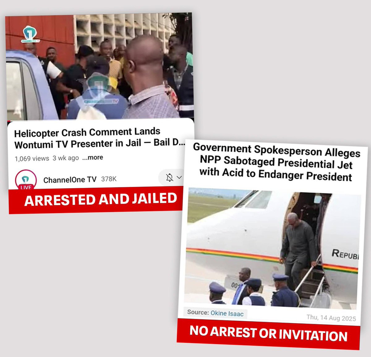 PatrickOppongg1's tweet image. These happenings are clearly an abuse of state powers to target only NPP folks, and silence as many people as they possibly can ….. but power is transient