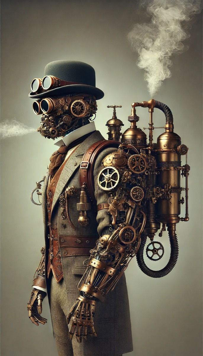 nuriacbotey's tweet image. Hoy te deseo un #martes cargado de energía.
#steampunk #vapor #maquina
