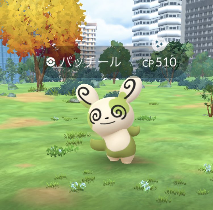 ④番！✨️✨️✨️
こっちかーwww(ﾉ∀`)ﾀﾊｰ

#PokemonGo
#ポケモンGO
#パッチール色違い
#ポケモンコンシュルジュ