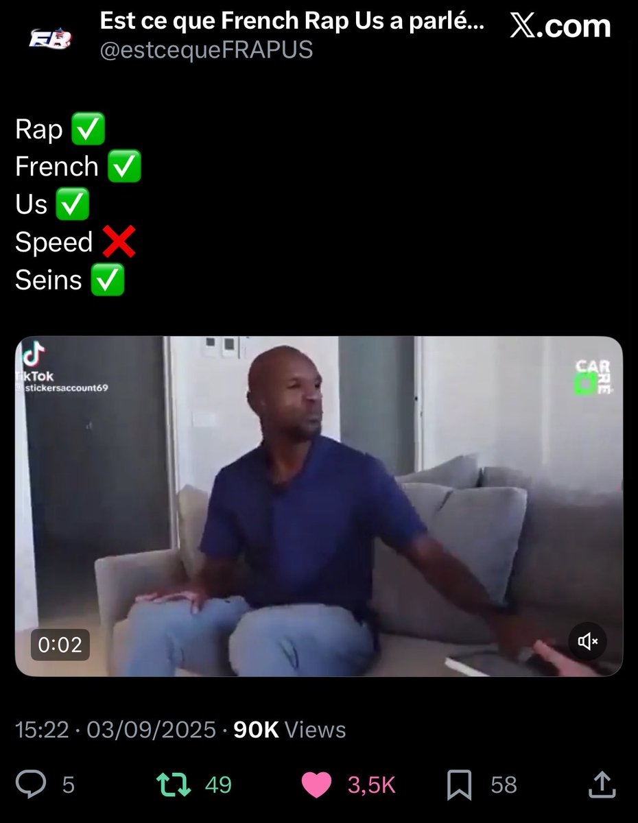 Est ce que French Rap Us a parlé de rap tweet media
