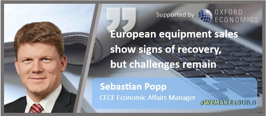 CECE_Europe's tweet image. 📊 European #equipment sales are showing signs of recovery, but challenges remain. 

Our Economic Affairs Manager Sebastian Popp shared fresh market insights at the CECE Market Update - key for understanding trends &amp;amp; preparing for the road ahead. 

#WeMake2Build